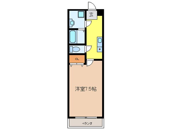 Ｂｌｕｅ　Ｗｉｎｇ鯉江本町の物件間取画像